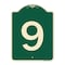 Signmission Sign with Number 9 Heavy-Gauge Aluminum Architectural Sign, 24" x 18", G-1824-22899 A-DES-G-1824-22899 - alternate 1